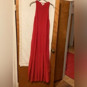 COS Maxi dress Sheer panel party,modest,flowy ,holiday Sz S